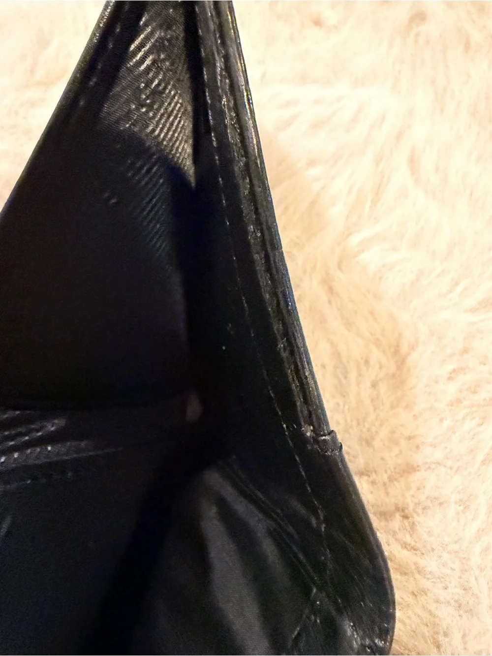 Castello Leather Black Card Sleeve Wallet